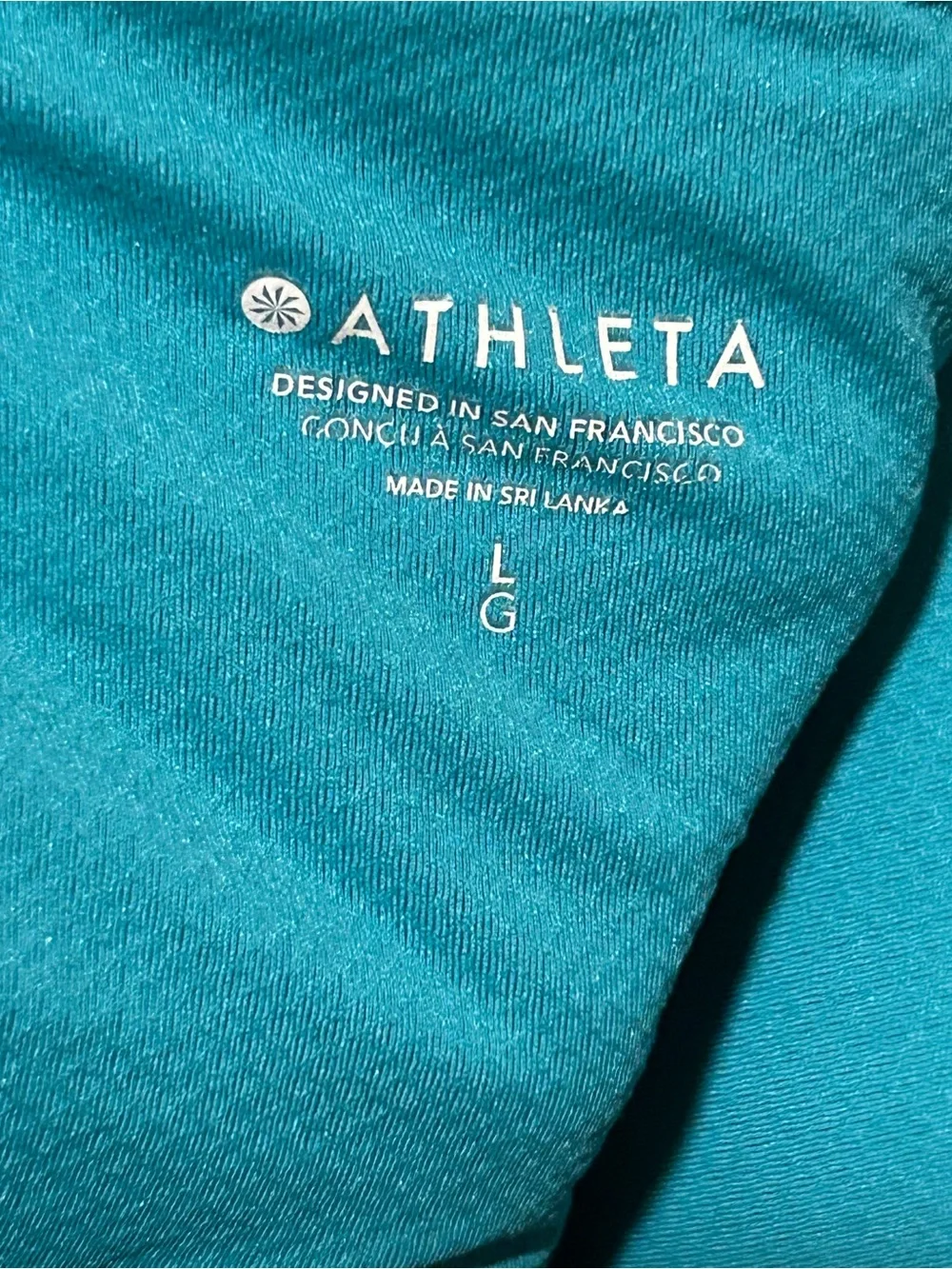 Athleta Tank Top Bra V neck Crop , Large